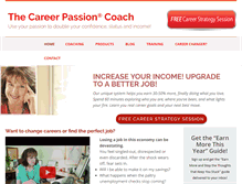 Tablet Screenshot of careerpassioncoach.com